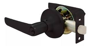[FER-FLMBM-NM] CERRADURA MANIJA TUBULAR BAÑO MILAN NEGRO MATE