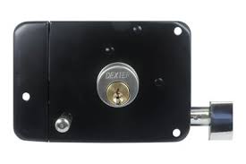 [FAN-170PGOI] CERRADURA DE SOBREPONER IZQ CLASICA NEGRO