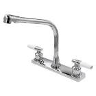 [FON-11031] MEZCLADORA P/FREGADERO 8" AL PISO ABS (CUBIERTA CIERRE 90/MANERALES/CARTUCHO CERAMICO)CROMO