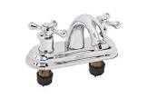 [FON-21032] MEZCLADORA P/LAVABO 4" LATON (CUBIERTA ABS, MANERALES DE CRUZ) CROMO
