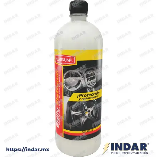 [MAR-0118-21-206] RESTAURADOR Y PROTECTOR DE SUPERFICIES DE CUERO Y VINIL AUTOMOTRIZ 1 LT(BRILLO PLATINUM)