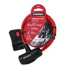 [ADI-10506] CABLE CANDADO PARA BICICLETA O MOTO EXTRA LARGO 10 MM