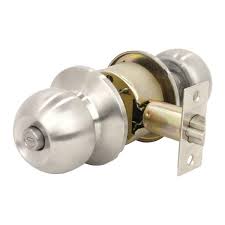 [PHI-MX529801] CERRADURA POMO CILINDRICO ENTRADA LATON ACERO INOX. GAMMA(5PZS)+CERRADURA MANIJA ALFA RECAMARA(5PZS)