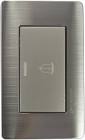 [MAG-PAI-10A] PLACA C/BOTON DE TIMBRE ACERO INOX.