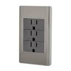[MAG-PAI-1503] PLACA C/3 CONTACTOS ACERO INOX.