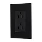 [MAG-PNM-1502] PLACA C/2 CONTACTOS NEGRO MATE
