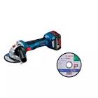 [BOS-19H9-0G201] MINI ESMERILADORA 4-1/2" 700W 18V 11000RPMC/2BAT Y CAR+DISC P/CORTE METAL 4.1/2"X1MMX7/8"