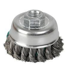[URR-C802] CARDA COPA ALAMBRE TRENZADO 4"X0.35MM 5/8"ACERO AL CARBON