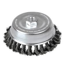 [URR-C806] CARDA COPA ALAMBRE TRENZADO 3"X0.50MM 5/8"ACERO AL CARBON