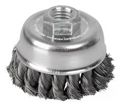 [URR-C810] CARDA COPA ALAMBRE TRENZADO 5"X0.50MM 5/8"ACERO AL CARBON