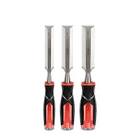 [URR-JFO3] JUEGO DE FORMONES 1/4", 1/2", 3/4" MANGO BIMATERIAL 3 PZAS