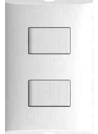 [SIM-2326190] APAGADOR ELECTRICO CON PLACA DOBLE DE 2 Y 3 VIAS BLANCO 10A 127V