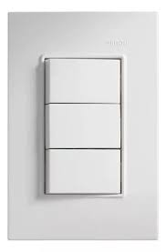 [SIM-2326590] APAGADOR ELECTRICO CON PLACA TRIPLE  2 VIAS 10A 127V