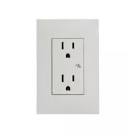 [SIM-2542431] CONTACTO ELECTRICO SENCILLO DUPLEX 2P+T SIN CHASIS Y PLACA 15A 127V MARFIL