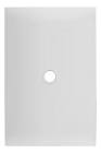 [SIM-2560130] PLACA DE RESINA CON SALIDA CABLE CON CHASIS ABS COLOR BLANCO