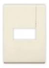 [SIM-2561131] PLACA DE RESINA CON CHASIS SENCILLA ABS COLOR MARFIL