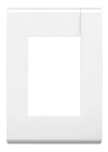 [SIM-2561330] PLACA DE RESINA CON CHASIS TRIPLE ABS COLOR BLANCO