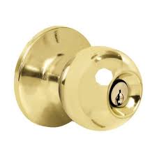 [FAN-90450-020] CERRADURA POMO CILINDRICO RECAMARA LATON BRILLANTE