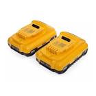 [DEW-DCB240-2] JUEGO DE 2 BATERIAS DE 20 V MAX COMPACT DUAL PACK 4.0 AH SIN CARGADOR