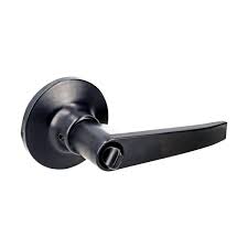 [LOC-25MA] CERRADURA MANIJA TUBULAR RECAMARA NEGRO LLAVE ESTANDAR (BLISTER)