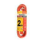 [ADI-2630] EXTENSION ELECTRICA USO RUDO 2 MT CAL. 16  NARANJA