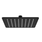 [4541CTS.2] REGADERA PLATO CUADRADO 8"  ABS SIN BRAZO(NEGRO)