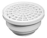 [FLE-2634] COLADERA PARA PISO REDONDA UNIVERSAL 6" CON REJILLA DE ABS
