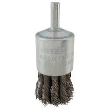 [SUR-C584] CARDA COPA ALAMBRE TRENZADA GRUESO 1-1/8" X 0.50 MM CON ZANCO 1/4"