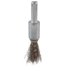 [URR-C954] CARDA COPA ALAMBRE ONDULADA FINO ACERO INOXIDABLE 7/8" X 0.30 MM CON ZANCO 1/4"