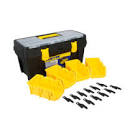 [SUR-CPS6C] JUEGO CAJA PORTAHERRAMIENTA PLAST.20x 9?+2 CONTENEDOR PICO DE PATO+POSTES P/CONTENEDOR(6PZAS)