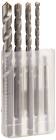 [TRI-35753] JUEGO BROCAS PARA CONCRETO 3/16” X 4”, 1/4” X 4”, 5/16” X 4” y 3/8” X 4”(4 PZS)