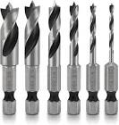 [TRI-35918] JUEGO BROCAS A.V. 1/16" 3/32" 1/8” 3/16” Y 1/4" PUNTA135°(ULTRA) (5 PZS)