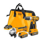 [ING-UCKLI20157] MINI ESMERIL ANG IN 4.1/2 20V 8500RPM M14 + ROTOMARTILLO 3/8 20V 2VV 1500RPM+2BAT 4AH+CARG+MALETIN