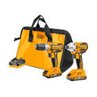 [ING-UCKLI2016] TALADRO ATOR. IN 3/8 20V +PIST DE IMP 1/4 20V 0-2100RPM 0-3300GPM 170NM +2 BAT+CARG+MALET+ACC