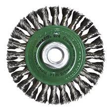 [TEN--974] CARDA CIRCULAR ALAMBRE TRENZADO 4"X0.014"XMRX3/8" ACERO INOXIDABLE TENAZIT