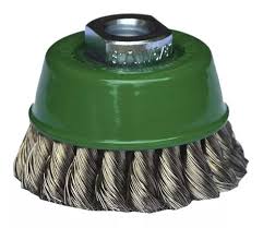 [TEN--967] CARDA COPA ALAMBRE TRENZADO 3"X0.014"XMRX3/4" ACERO INOXIDABLE TENAZIT