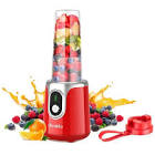 [DEC-KMJB022R] LICUADORA PERSONAL 120W 7.4V RECARGABLE CON CABLE USB Y VASO DE PLASTICO 500ML ROJO