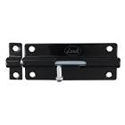 [LOC-PABN6] PASADOR DE BARRA REDONDA 6CM ACABADO LATON NEGRO