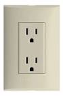 [FOR-FZA68SMS] CONTACTO ELECTRICO CON PLACA DOBLE 2P+T SIN PROTECCION INFANTIL 15A 127V MARFIL
