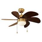 [VEK-7663-USA] VENTILADOR PARA TECHO 30" 3 VEL. 60W, 6 ASPAS NOGAL ACABADO LAT. ANT. CON SOCKET PARA LAMPAR