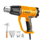 [ING-UHG160078] PISTOLA DE CALOR 1600 W TEMPERATURA VARIABLE 50/450/550 CON 2 BOQUILLA, 1UDS BOQUILLA PLANA Y 1 UDS RESPALDO