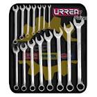 [URR-1206TF] JUEGO DE LLAVES COMBINADAS PULIDO ESPEJO MM, 12 PUNTAS, 15 PZAS TUBO FULL COLOR
