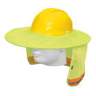 [TRU-100354] PROTECTOR SOLAR PLEGABLE PARA CASCO, VERDE CON REFLEJANTE