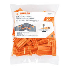 [TRU-100518] BOLSA CON 100 CUÑAS PARA NIVELACIÓN DE AZULEJOS, TRUPER