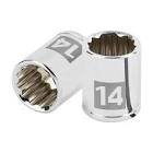 [TRU-100953] DADO DE 14 MM, 12 PUNTAS, CUADRO 1/4', TRUPER