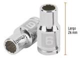 [TRU-100978] DADO DE 6 MM, 12 PUNTAS, CUADRO 1/4', TRUPER