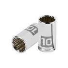 [TRU-100982] DADO DE 10 MM, 12 PUNTAS, CUADRO 1/4', TRUPER