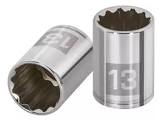 [TRU-100987] DADO DE 13 MM, 12 PUNTAS, CUADRO 1/4', TRUPER