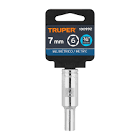 [TRU-100992] DADO LARGO DE 7 MM, 6 PUNTAS, CUADRO 3/8', TRUPER