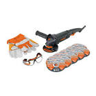 [EXP-101456] COMBO ESMERILADORA 4-1/2',950W, DISCOS, LENTES Y GUANTES,IND